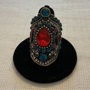 Red Genie Royal Vintage Antique Gold Ring